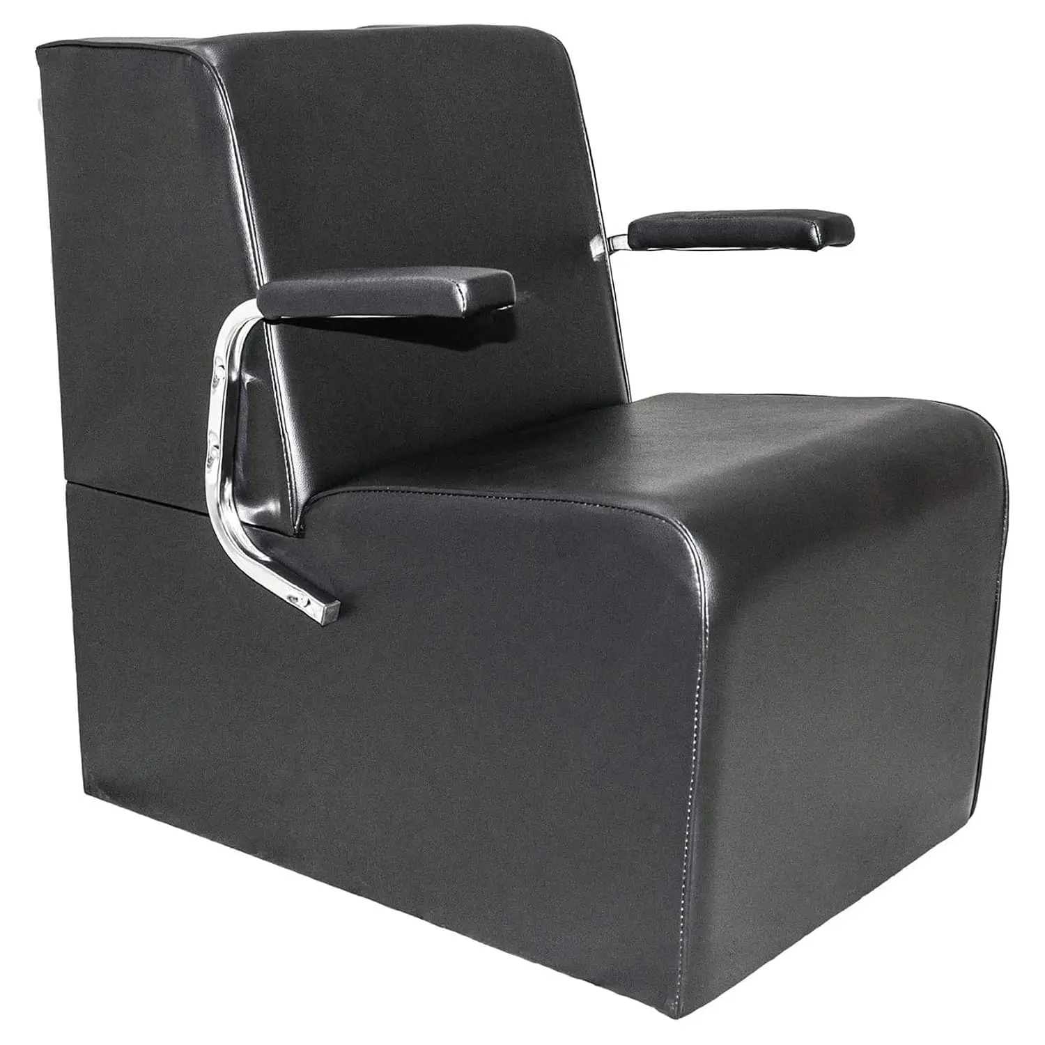 PureSana Vinyl Salon Dryer Chair - Black - 32.7 x 24.2 x 31.9 in