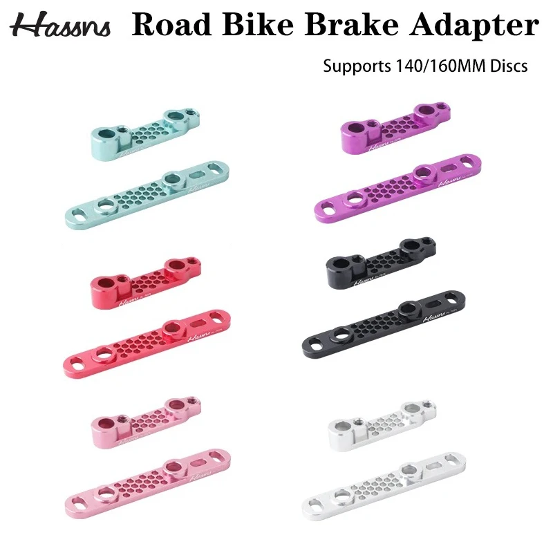 

HASNS road bicycle disc brake adapter 140 160mm rotor CNC disc brake converter bracket bicycle caliper titanium alloy screw