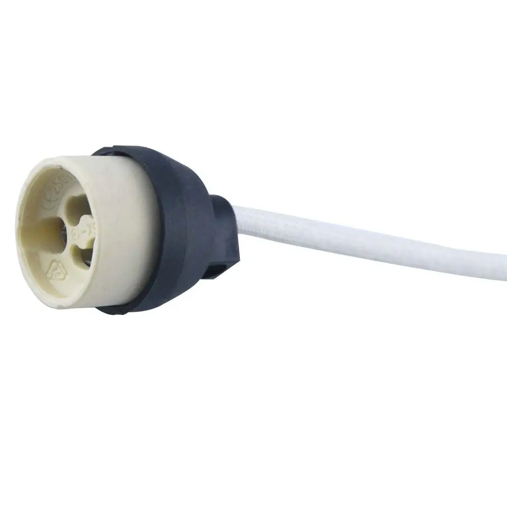 Socket Connector Adapter New GU10 Ceramic LED/CFL/Halogen Lamp Holder 18CM