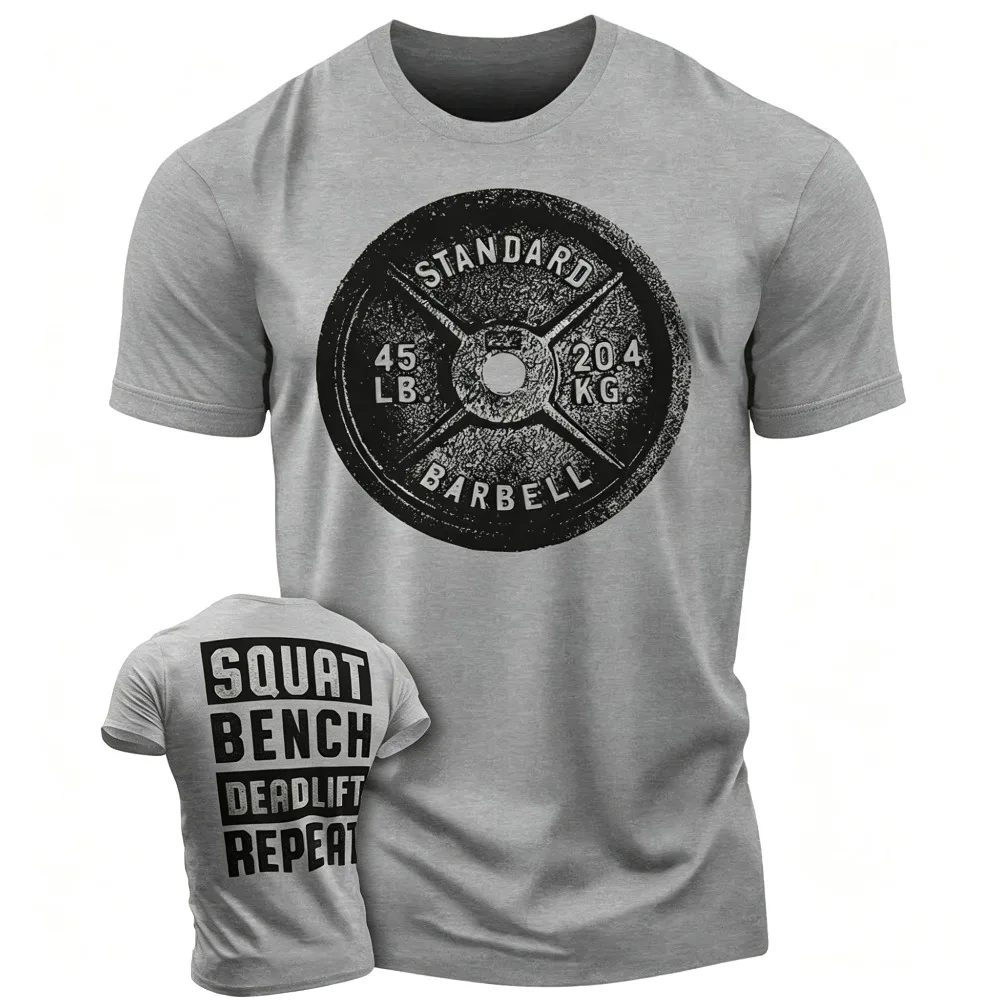 2026 New Men crew neck short sleeve tee, plus size, printed graphic design, fitness sports style, casual daily outfit