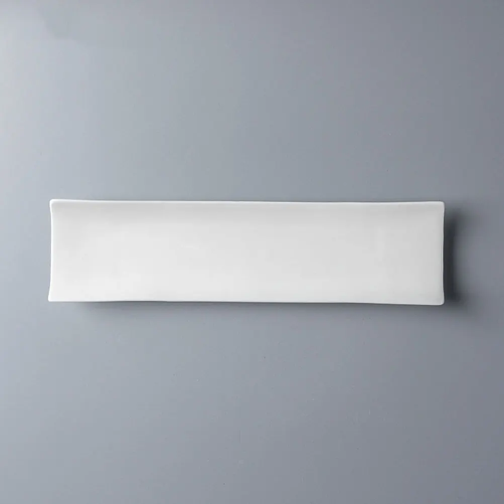 

Ceramic Food Plate Simple High-End Design Fish Serving Dish Kitchen Tableware Long-Term Use Ceramic Fish Plate