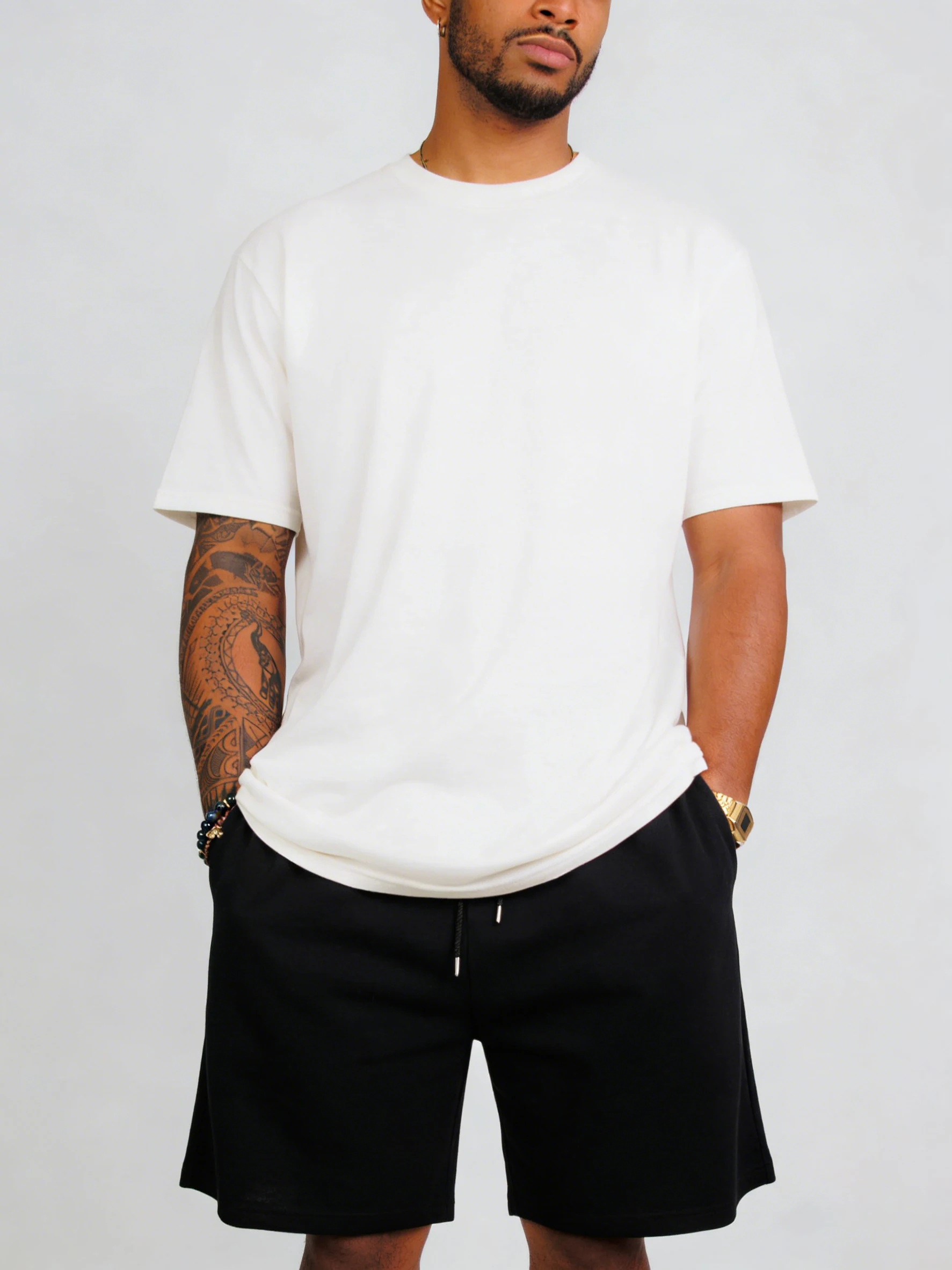 

Retro Wide-leg Shorts Black Men Street Shorts Jogging Summer Hip Hop Pants Soft Pocket Joggingwear Unisex Fashion Clothing