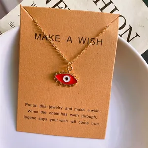 قلادة قلادة عين تركيا الملونة للنساء والرجال ، مجوهرات الرقبة ، الموضة ، الحظ ، هدية للصديق ، بالجملة أفضل 10 متاجر مبيعات في تركيا - رقم 1