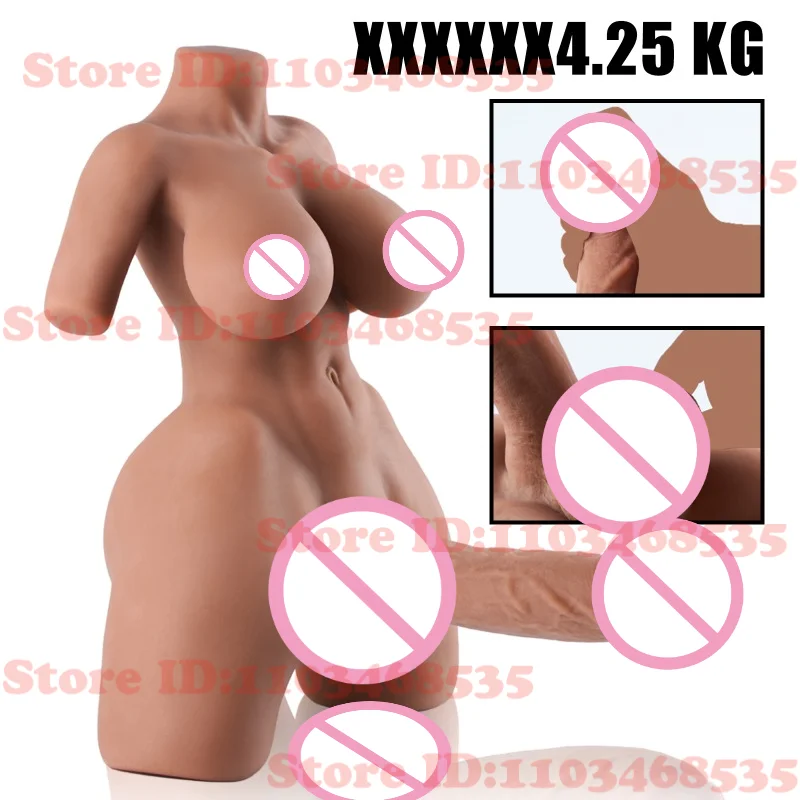 Penis Besar Futa Torso Boneka Seks dengan Kaki Centaur Torso Boneka Seks dengan Dildo Pria Boneka Seksi Penis Besar Boneka untuk Wanita Anal Mainan Seks