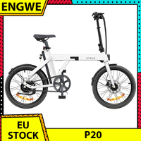 ENGWE P20 Folding Electric Bike 20 inch 250W Motor Torque Sensor E-Bike 36V 9.6Ah Battery 25km/h Max Speed Hydraulic Disc Brakes