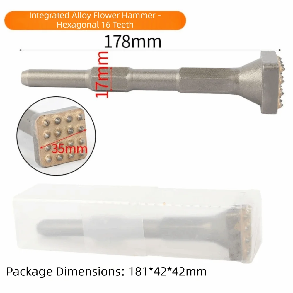

Alloy Head Bushing Bit Surface Roughening Multifunctional Breaker Concrete Bushing Bit Round Square HexagonTips