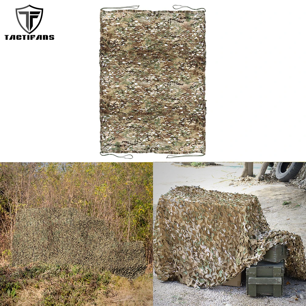 

Camouflage Netting Outdoor Sports Concealment Camo Net CS Wargame Blind For Activities Tactical Hunting Hiding Sunshade