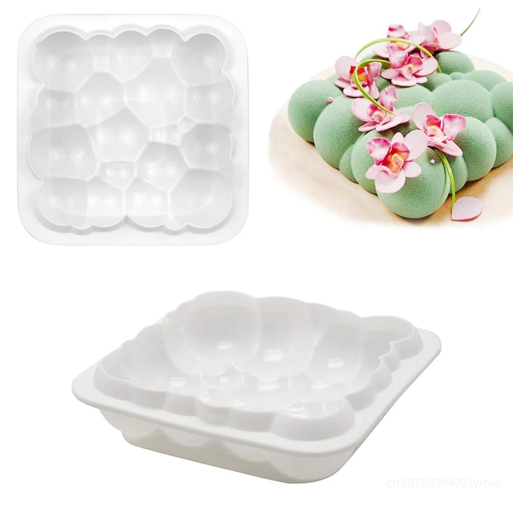 3D Cloud Shape Mousse Cake Mold Silicone Dessert Cheesecake Baking Pan Mould Pastry Truffle Pudding Molds Kitchen Accessories