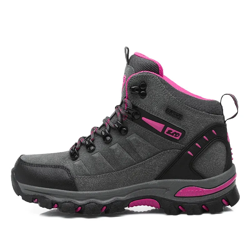 The latest autumn and winter couple outdoor hiking boots, hiking shoes, wear-resistant and non-slip work safety shoes