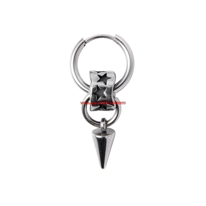 [Rivet Star Earrings] Punk Niche Subculture Gothic Heavy Industries Star Earrings