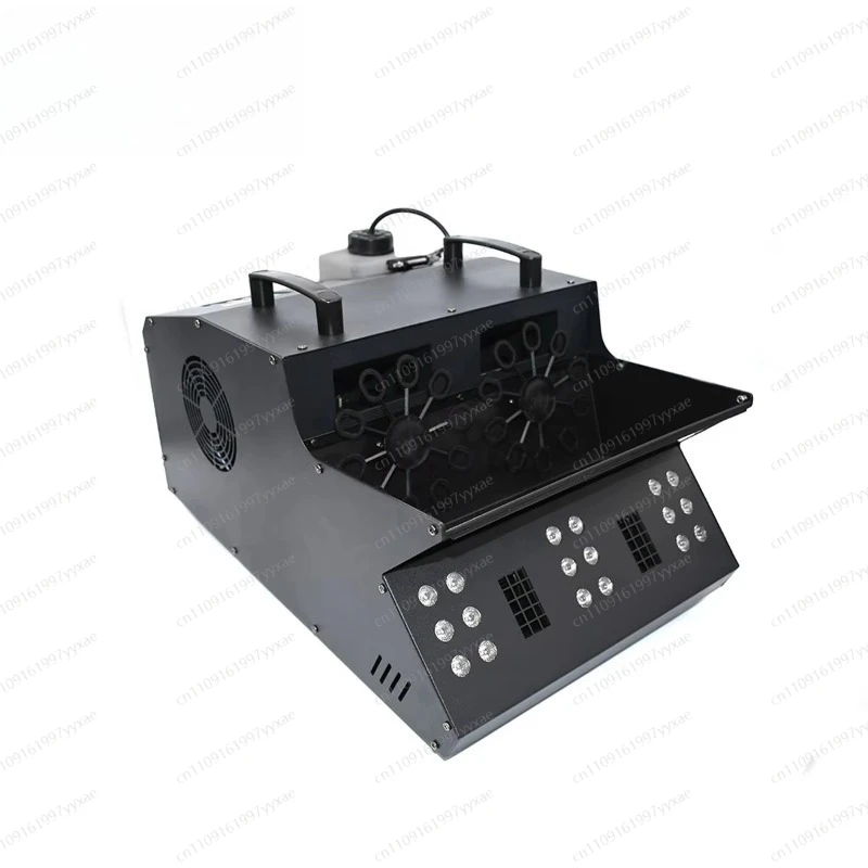 

Wide coverage burst fog bubble machine, plastic double drum design smoke bubble machine