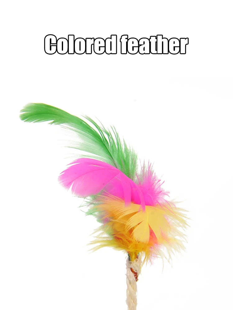 Sisal Feather Shuttlecock Cat Toy – detail image 4