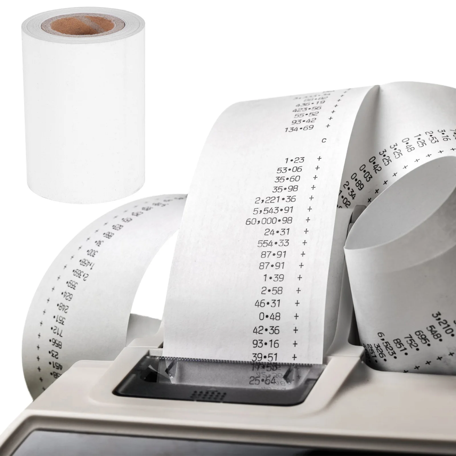 10 قطعة لفات ورق الإيصالات الحرارية سطح أملس طباعة واضحة لمتاجر السوبر ماركت ماكينة تسجيل المدفوعات النقدية لفات ورق الطابعة #2