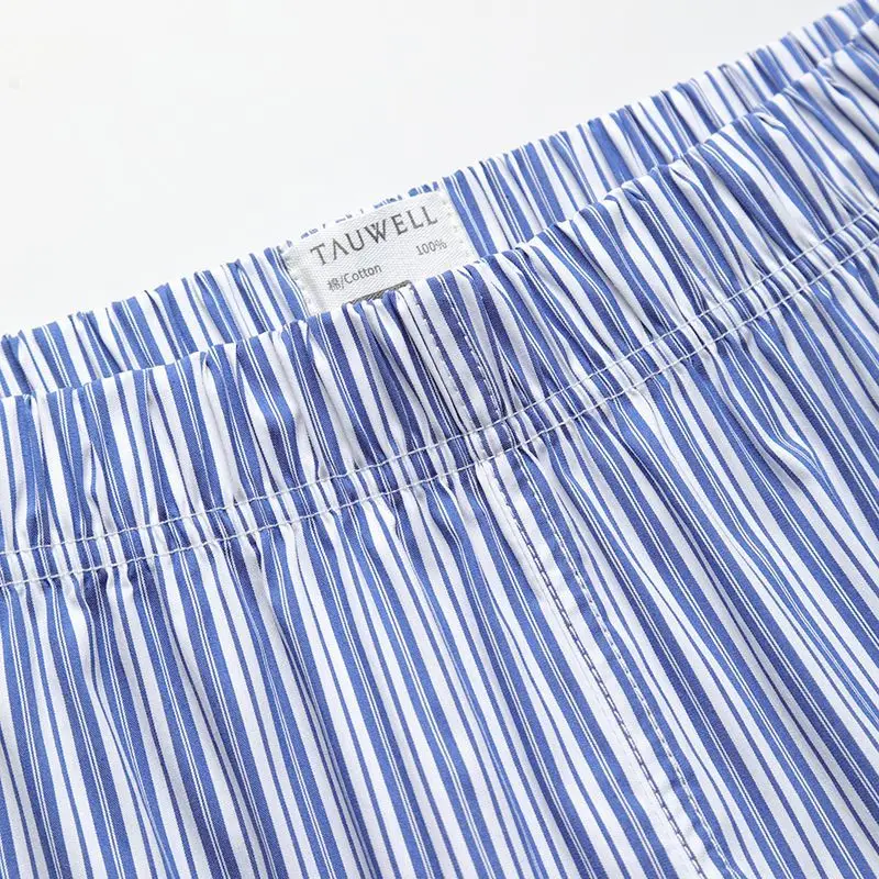 Mens Cotton Boxers Funny Woven Pattern Plaid Boxer Shorts Inseam Pajamas image 4