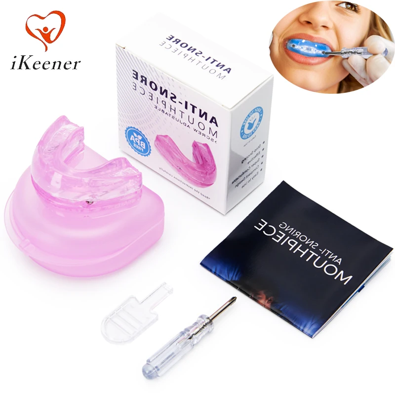 

Anti Snoring Mouth Guard Screw Adjustable Anti-Snoring Device Mouthpiece Teeth Bruxism Night Women Men Better Sleeping Aid Care