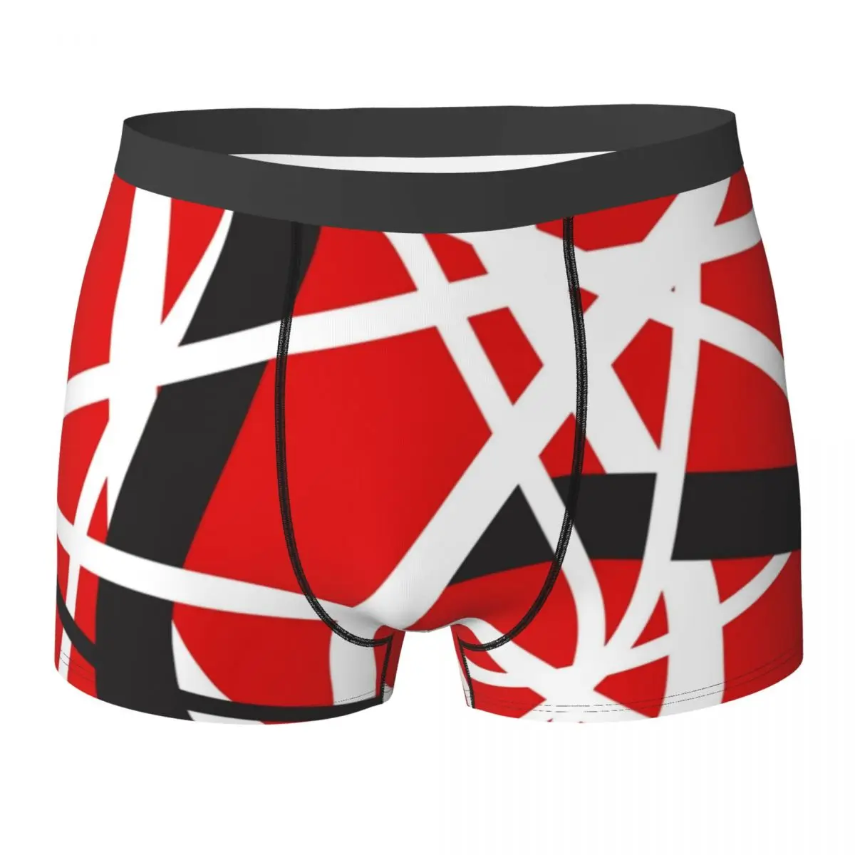 Van Halen Ondergoed Evh 5150 Strepen 3D Pouch Hoge Kwaliteit Kofferbak Ontwerp Boxer Korte Ademend Man Underpants Big Size 2XL