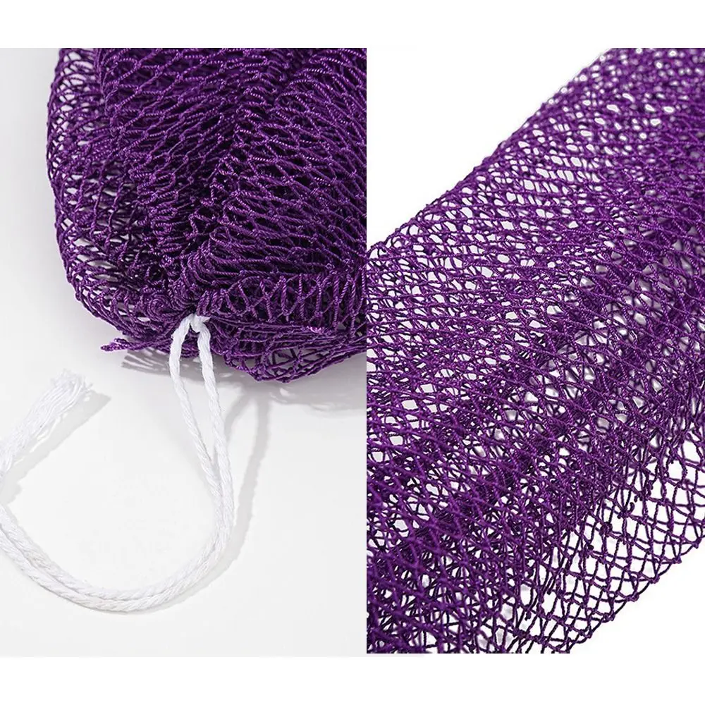 New High Elasticity Exfoliating Bath Net Sauna Towel Foam Net Long Back Scrubber African Mesh Scrubbing Towel Bathing Accessory view 4