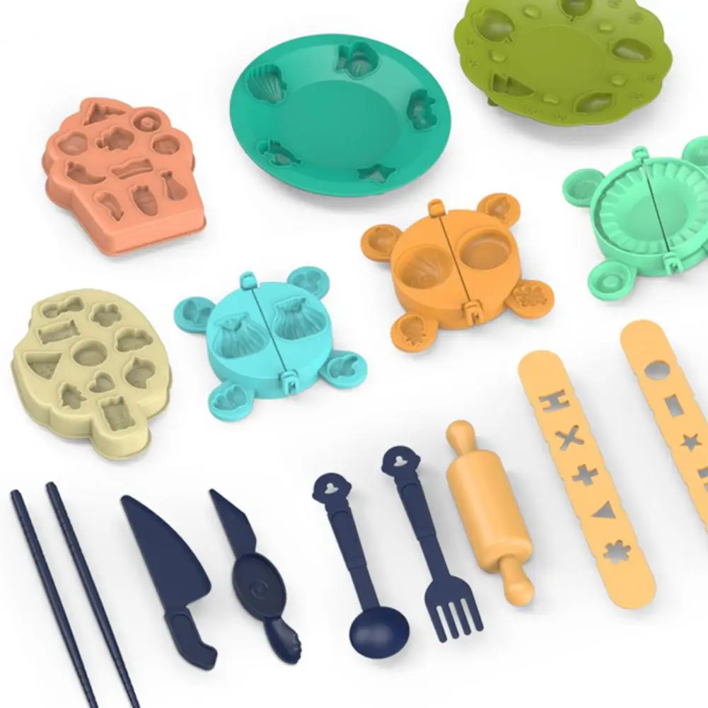 Hand-eye Coordination Toy Dinosaur Noodle Maker Play Dough Set for Adorable Parent-child Interaction Kitchen Creations Cartoon