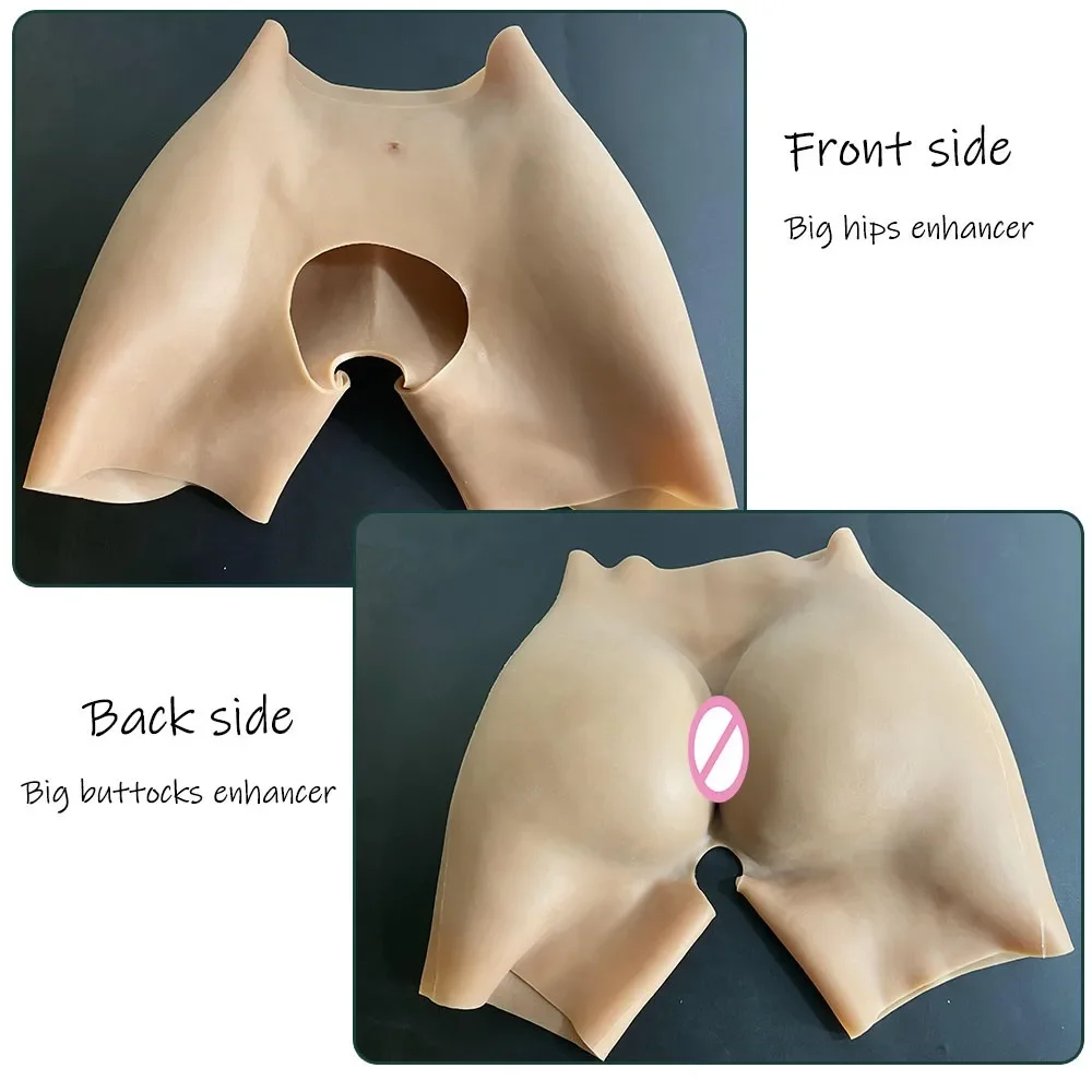 African Woman Plus Size Shape Wear Silicone Butt Artificial Hip Shaper Padded Panties Silicon Buttocks Pads Underwear