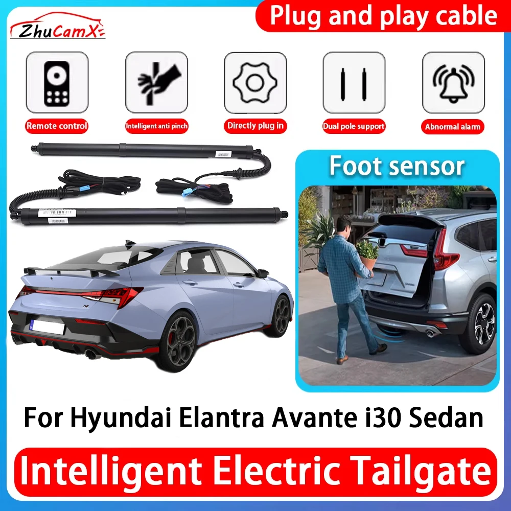 ZhuCamX Car Power Trunk Electric Suction Tailgate Intelligent Tail Gate Lift Strut For Hyundai Elantra Avante i30 Sedan