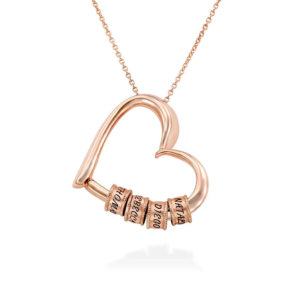 Collares de corazón personalizados para mujer, joyería con nombre personalizado, collares y colgantes, regalo del Día de la madre