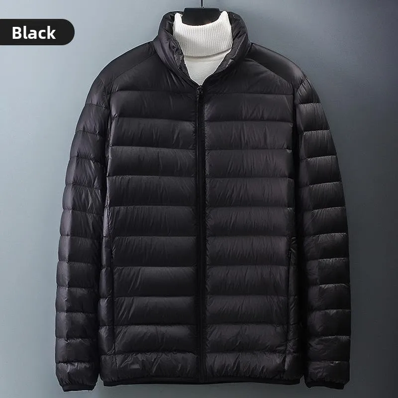 

Lightweight Slim Fit Cotton Jaet 2023 New Sle Men's Stand Collar Thin Outerwear Young Men's Hooded Trendy Coat