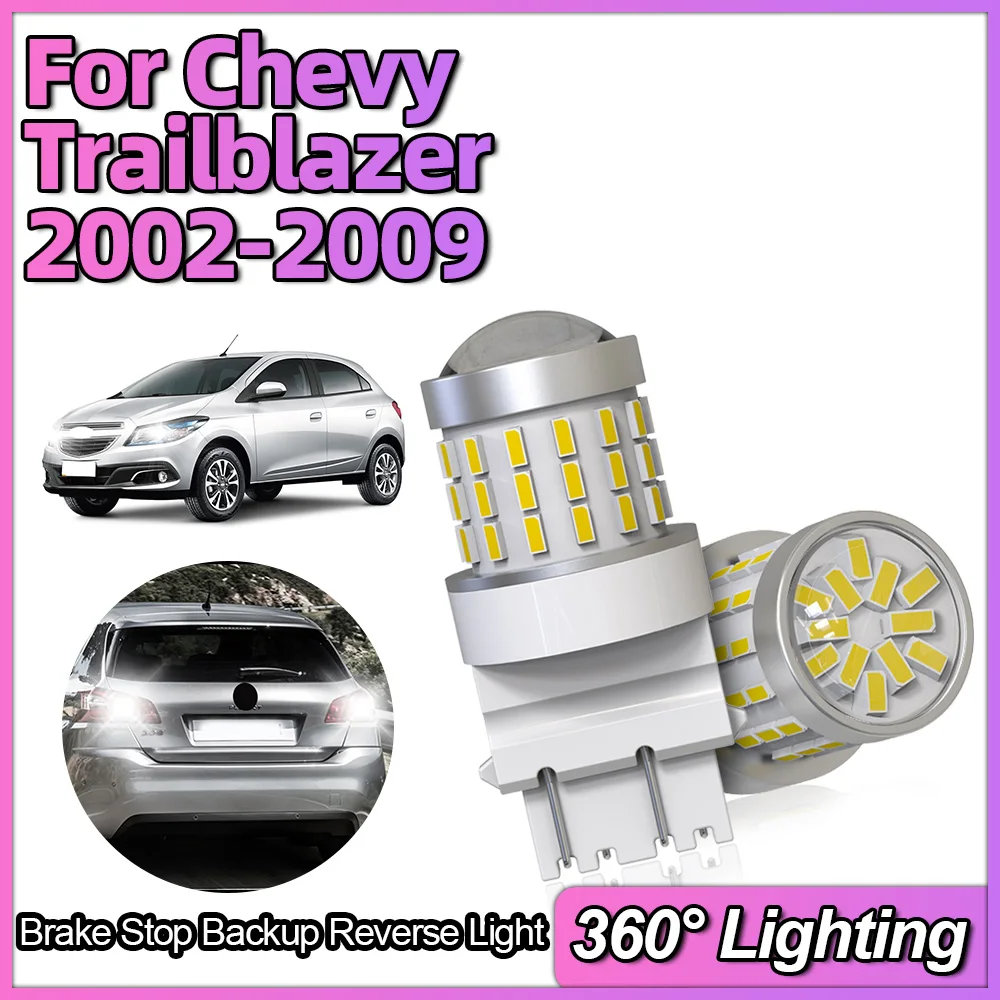 3157 T25 LED Bulb 3014 54smd White Backup Reverse Turn Signal Lamp For Chevy Trailblazer 2002 2003 2004 2005 2006 2007 2008 2009