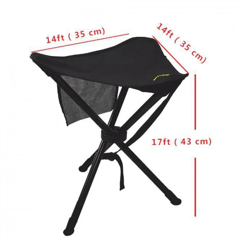 Outdoor Camping Chairs Portable Beach Stool Waterproof And Wear-resistant Three Legged Triangle Folding Chairs Leisure Equipment