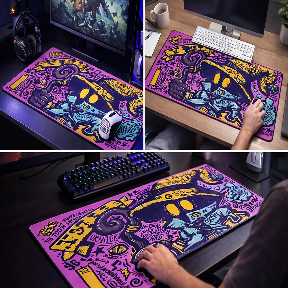 

Large TCG Card Game Playmat Gaming Mouse Pad – Non-Slip Desk Mat for Trading Card & Tabletop Games