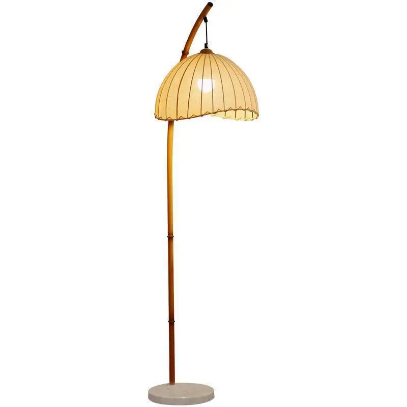 Bedroom warm and romantic fabric E27 floor lamp simple and popular living room sofa E27 floor lamp