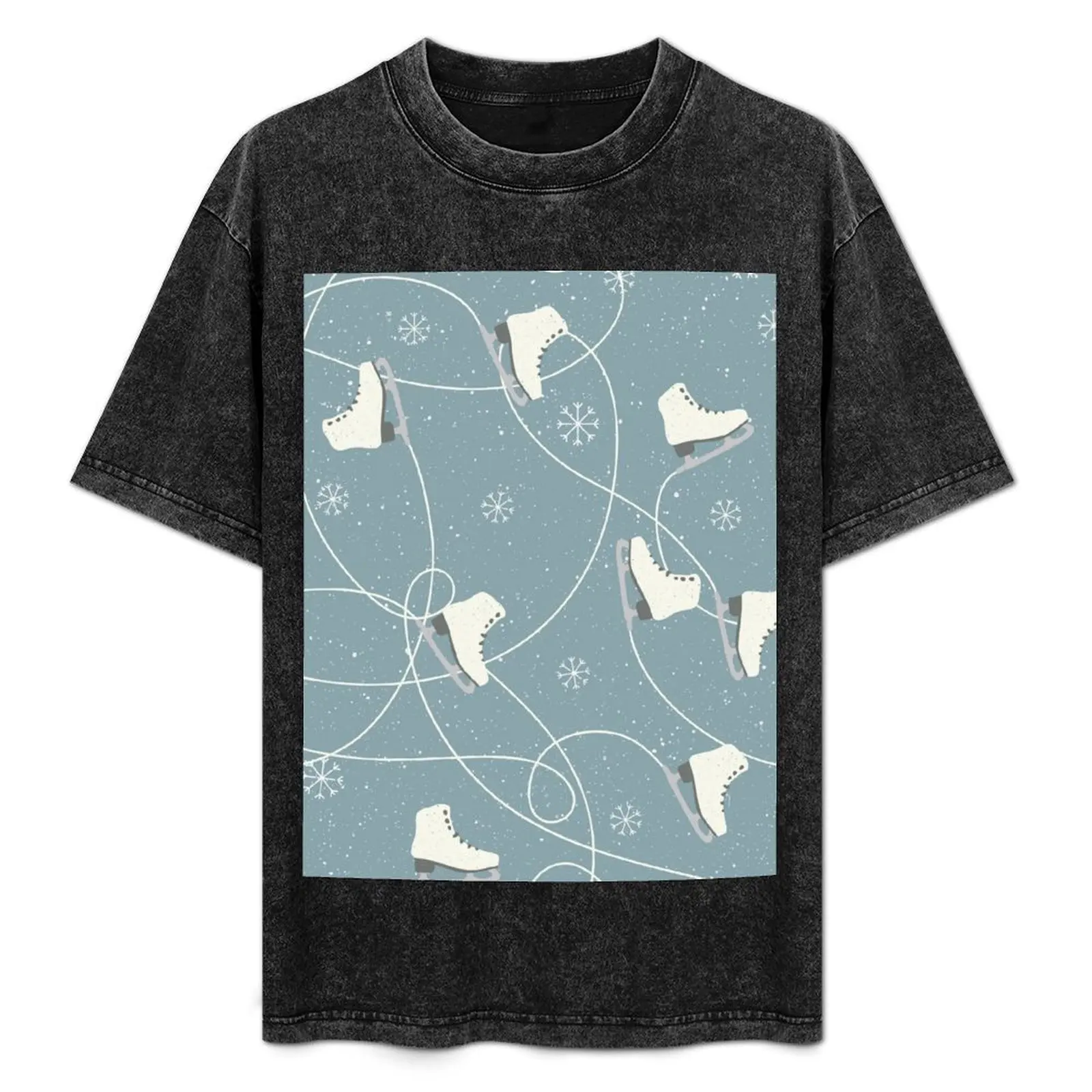 

Ice Skates T-Shirt Sweat Absorbing Sports Tee Shirt