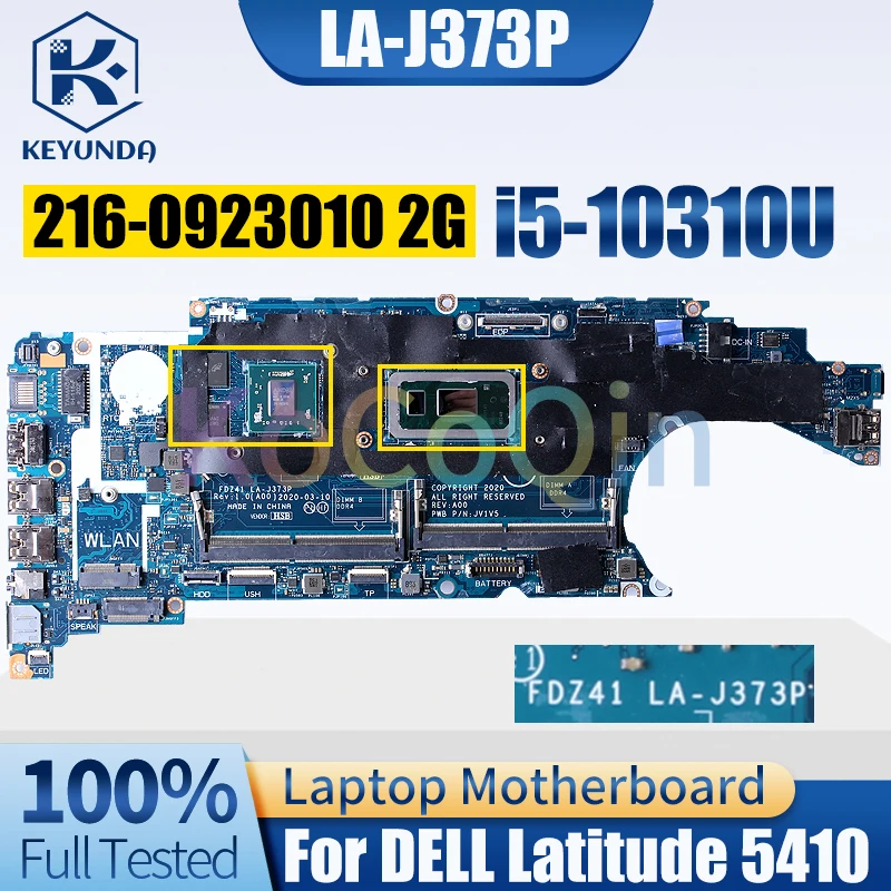 

LA-J373P For Dell Latitude 5410 Notebook Mainboard SRGKX i5-10310U 216-0923010 2G 0F1NKY Laptop Motherboard Full Tested