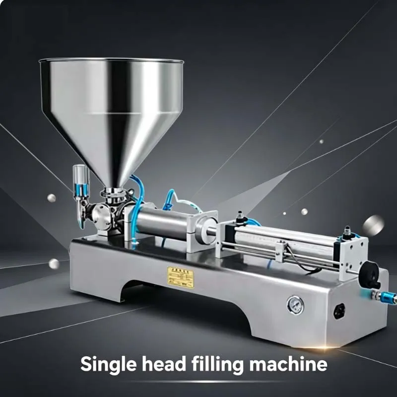 

Paste Filling Machine Pneumatic Cream Viscous Liquid Honey Sauce Bottle Filler Cosmetic Beverages Production Machinery