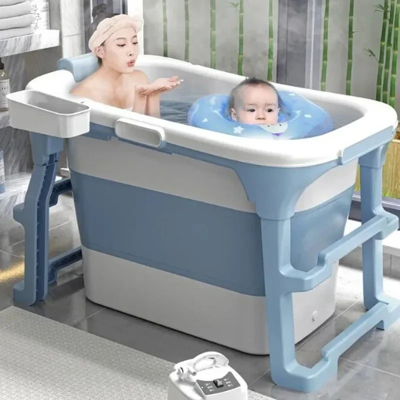 

Thicken Modern Foldable Bath Tub Bathroom Products Household Plastic Portable Bathtub Whole Body Sweat Steaming Bath Tubs R