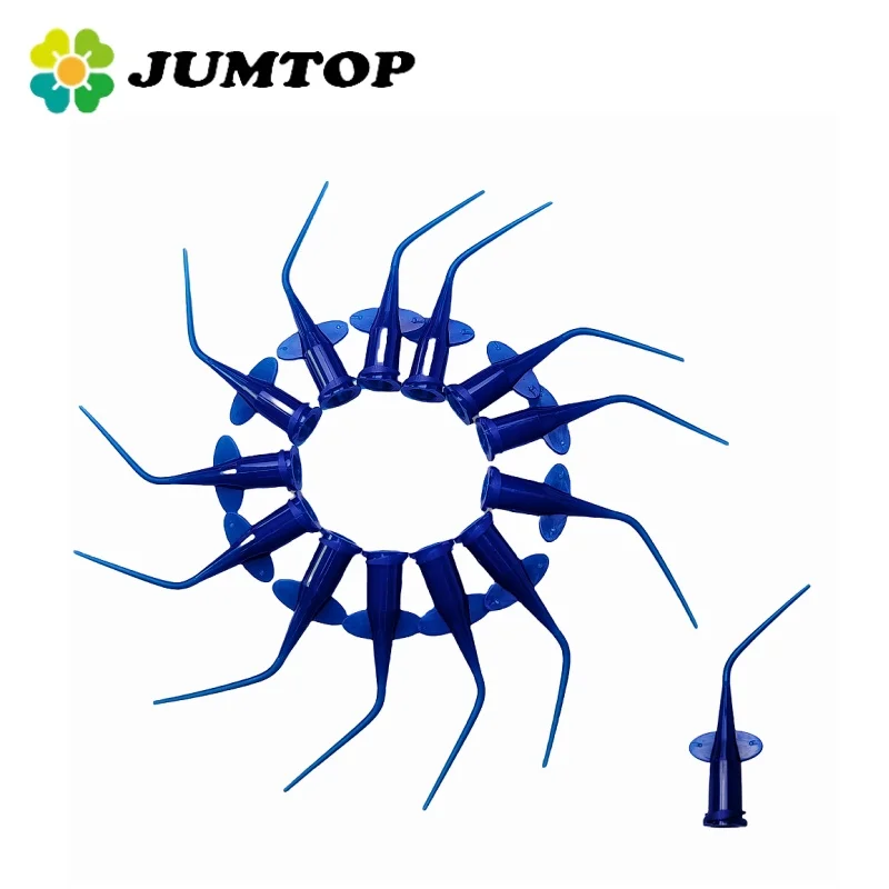 

JUMTOP Dental Disposable Plastic Syringe Tip Endo Irrigation Root Canal Irrigation Needle Dia 0.25mm