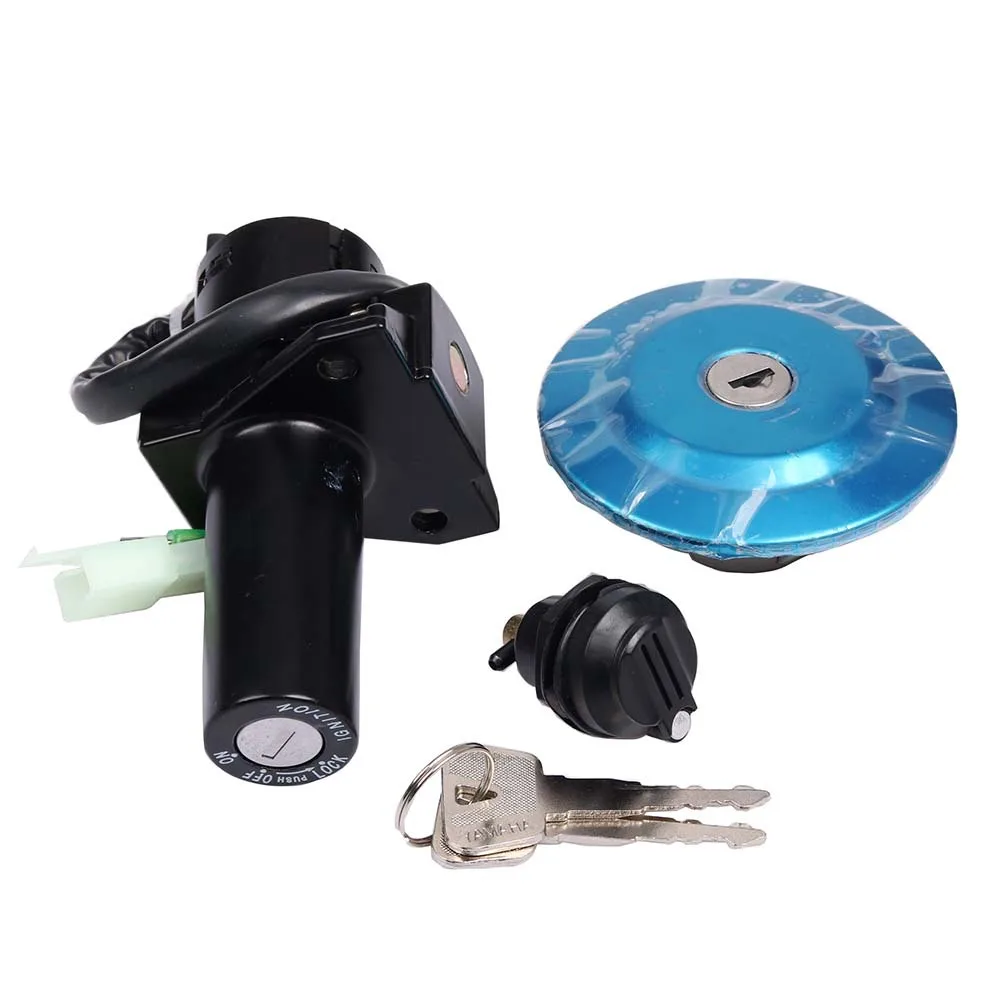 Nuevo para Yamaha YBR 125 YB 125 YBR125Z YB125 XTZ125 XTZ interruptor de bloqueo de ignición de motocicleta llave de arranque bloqueo de tapa de tanque de combustible