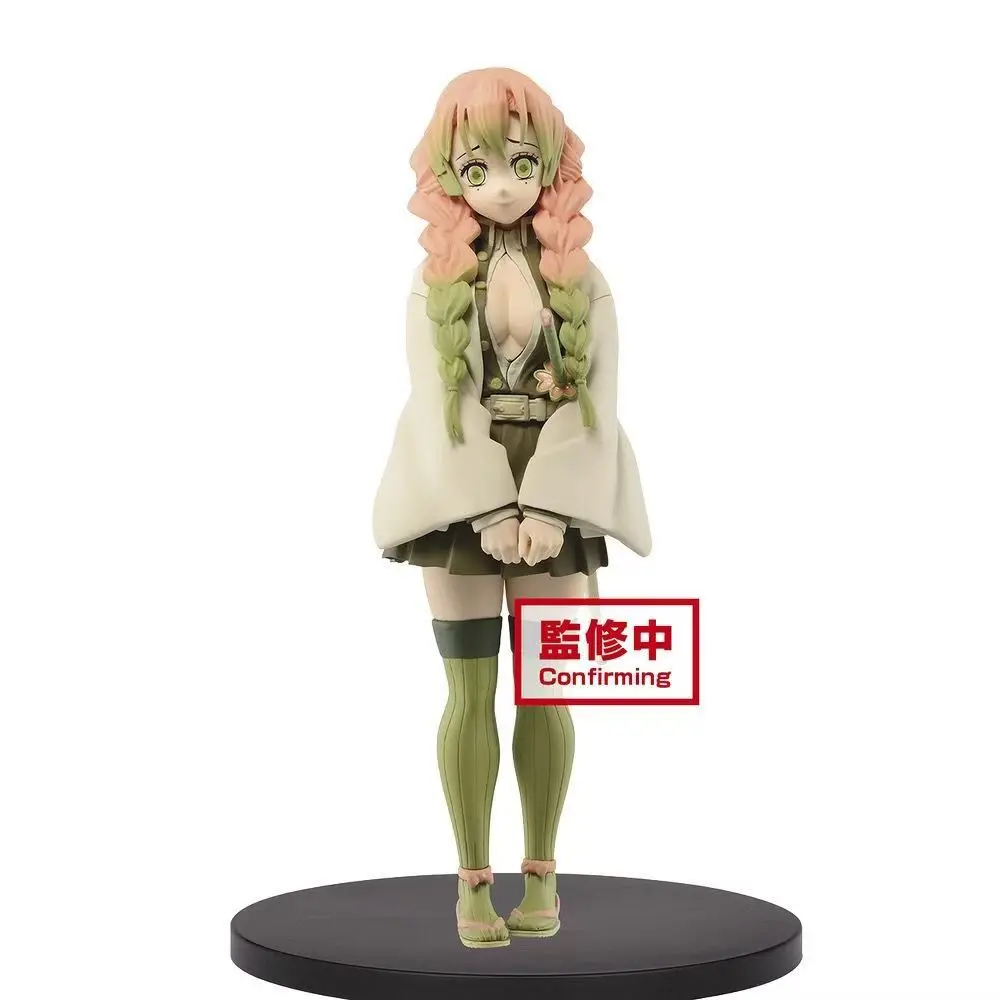 Bandai Original Demon Slayer Kanroji Mitsuri Anime Action Figure Collectible Ornaments Figure Model Toys Birthday Gift PVC 16cm