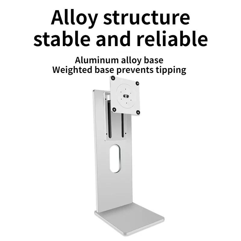 XDR Wind Aluminum Alloy Silver Rotating Lifting Monitor 27/32/34 Inch Bracket Computer Screen VESA Hole 100