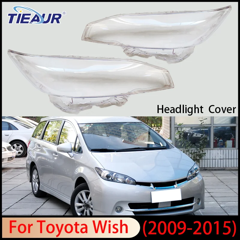 For Toyota Wish 2009-2015 Headlight Cover Car Headlamp Lens Glass Replacement Front Lamp Shade Auto Shell