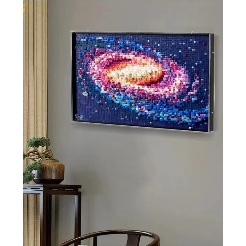 بكسل الفن اللبنات 31212 كتل التجميع غالاكسي كتل لغز لعبة الزخرفية الكبار هدية ديكور المنزل هدية عيد ميلاد #4