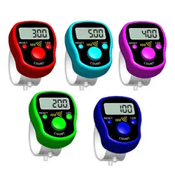 LED Electronic Finger Clicker Tasbih Handheld Ring Click Lap Counter Event Clicker Tally Finger Counters Golf Lap Counting