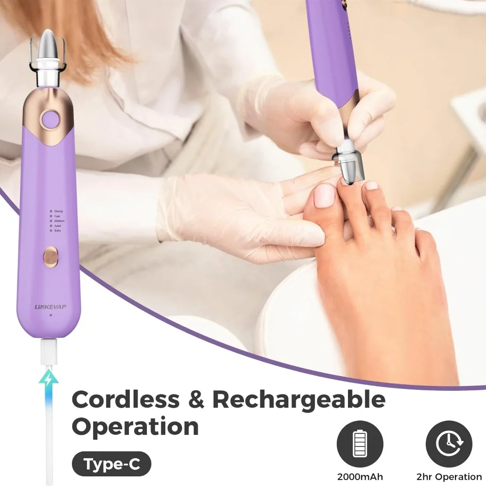 Kit profesional de manicura y pedicura, herramientas de pedicura para pies, juego de lima de uñas con taladro eléctrico, herramientas para manos y pies y uñas