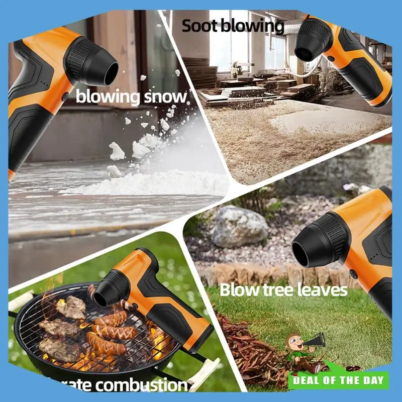 Livraison en 24 heures de nettoyage de voiture 110000 tr/min Mini ventilateur électrique plumeau d'air vitesse du vent réglable Turbo Violent Rechargeable