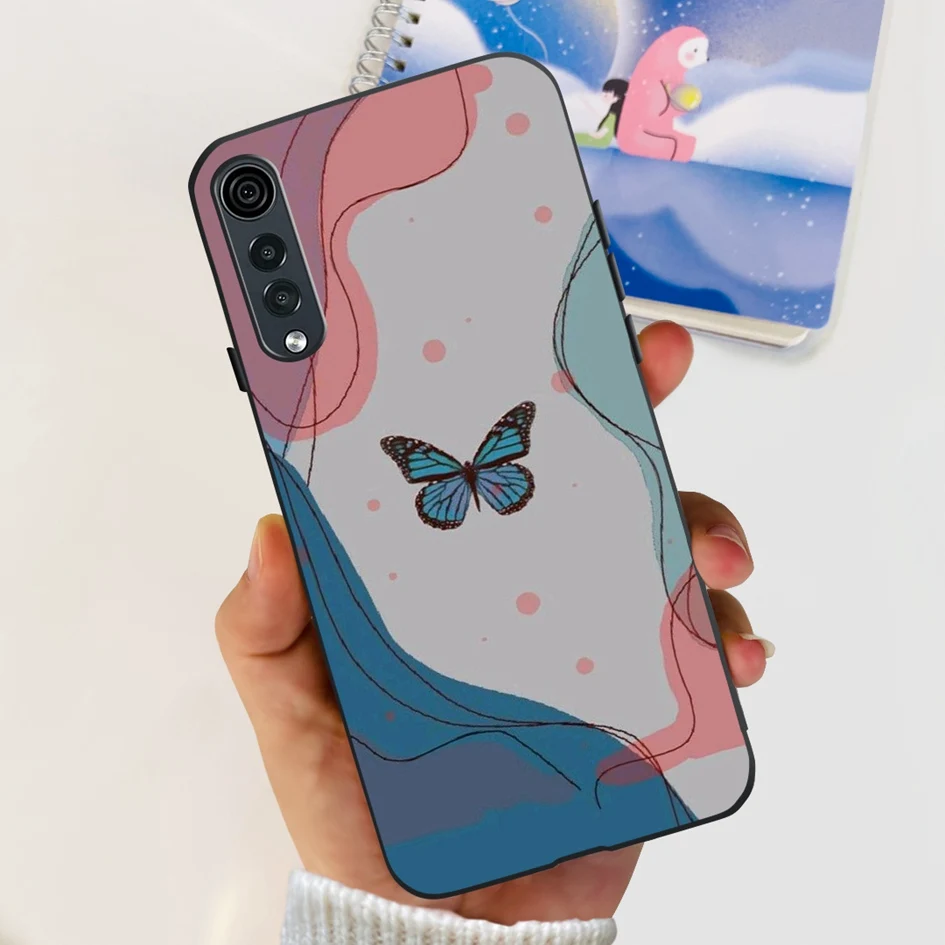 For LG Velvet 5G Case New Fashion Flower Funda Slim TPU Soft Silicone Protective Cover For LG Velvet 5G UW Coque LGVelvet Bumper