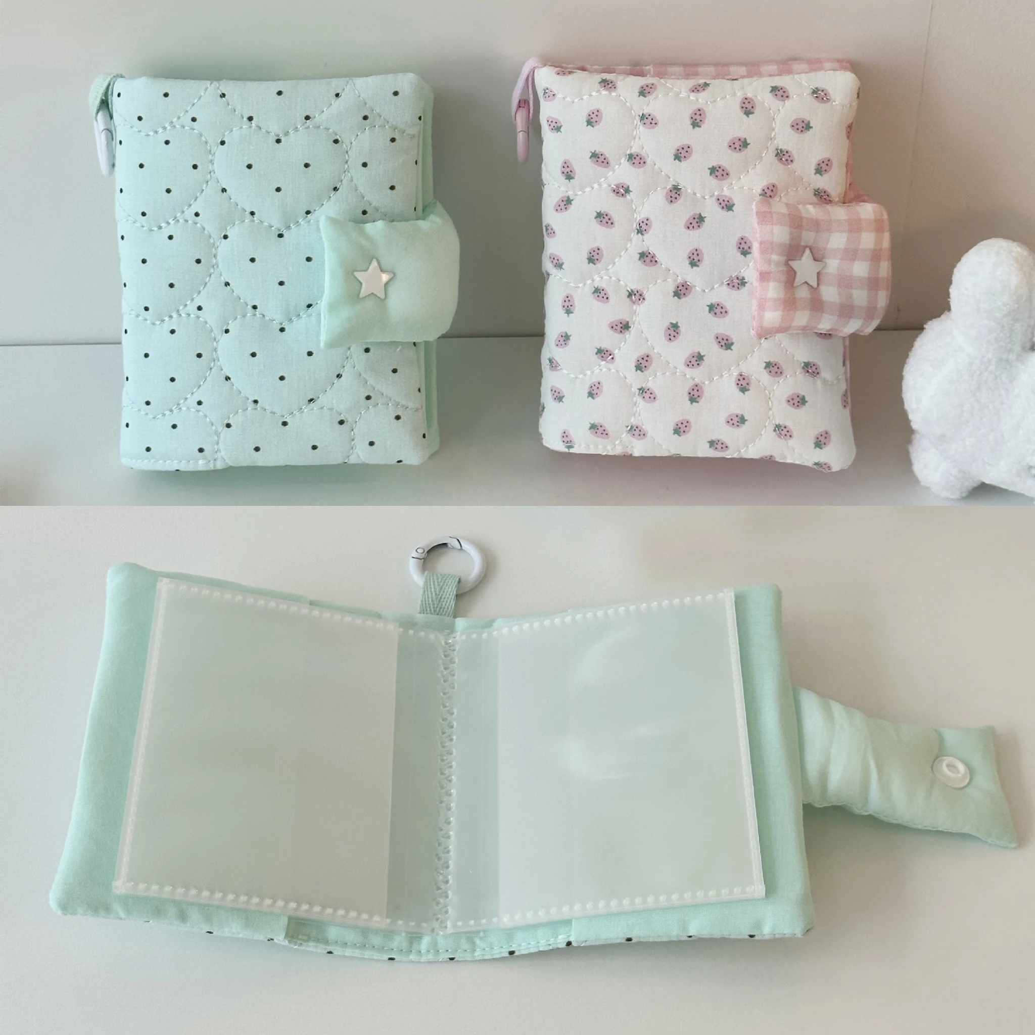 Ins Korean Photo Album 3 Inch Photo Clamp Protector Kpop Idol Photo Card Holder Game Card Collect Book Cute Girl Gift