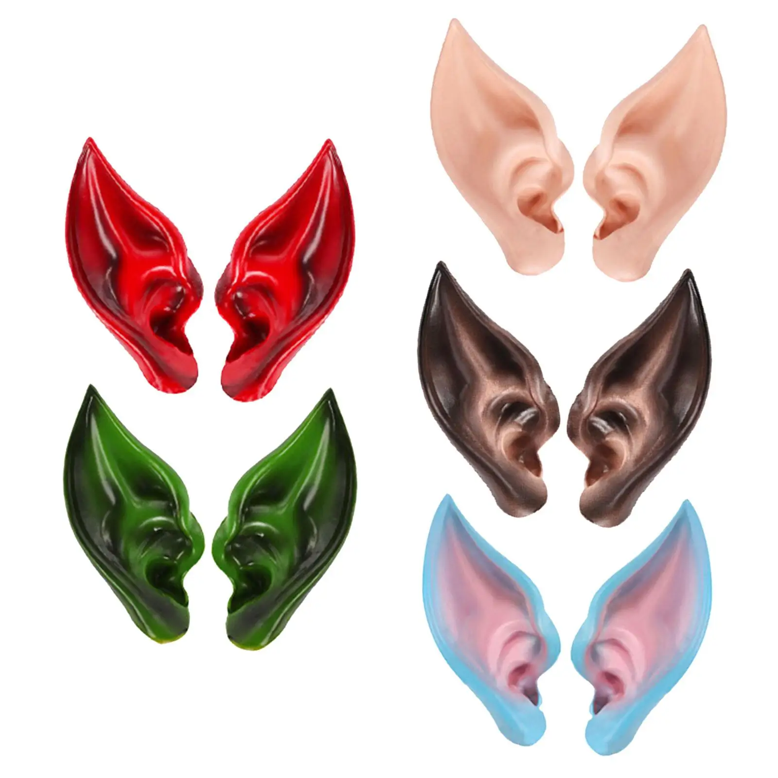 Picture 4: 2x Latex Elf Ear, Elf Ears, Masquerade Carnival Fancy Dress, Cosplay Props, Costumes, Broadcast Props