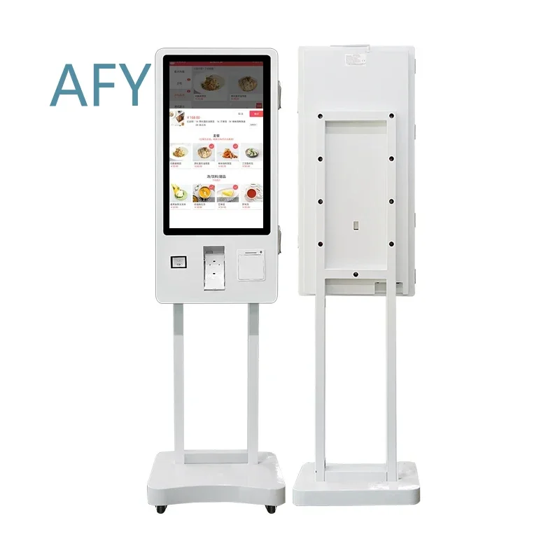 24-32 Inch Self-Service Touch Kiosk Digital All in One Bill Payment Terminal with QR Code Scanner and Printer for Retail