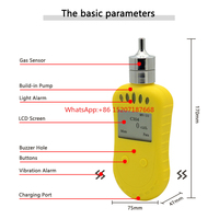 High precision portable ozone meter pump o3 ozone gas detector