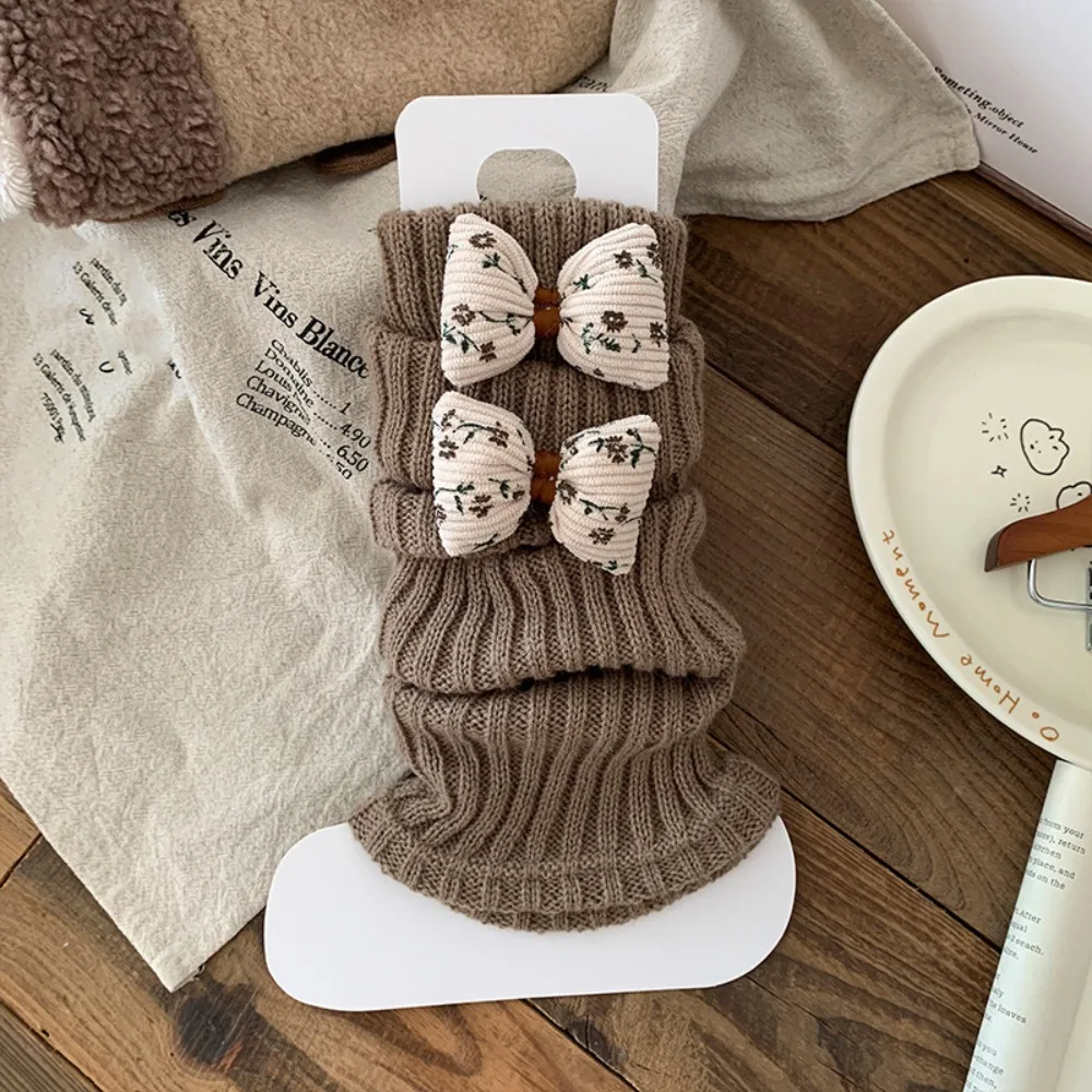 

Fashion Y2K Horse Doll Leg Warmers Cartoon Foot Warmer Women's Stockings Winter Autumn Sweet Knit Bear Bow Leggings Winter