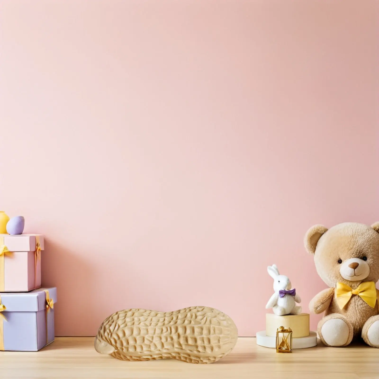 Cacahuete de Simulación Extra Grande, Pieza Decorativa, Cacahuete Artificial para Fotografía, Centro de Mesa Único para Sala de Estar y Cocina